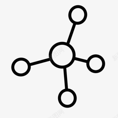 分子化学药店图标图标