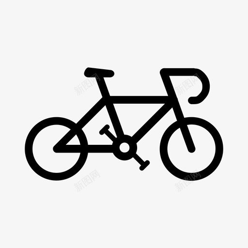 自行车坐骑图标svg_新图网 https://ixintu.com 坐骑 自行车