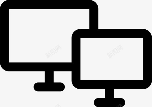 屏幕计算机桌面图标svg_新图网 https://ixintu.com 屏幕 数字硬件 显示器 桌面 电视 计算机 设备