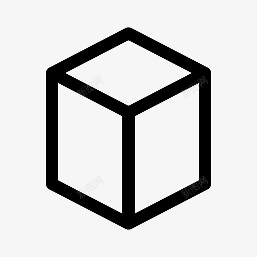 立方体长方体几何体图标svg_新图网 https://ixintu.com 几何体 几何图形 形状 正方形 立方体 长方体