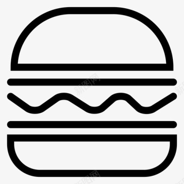 汉堡芝士汉堡食品图标图标