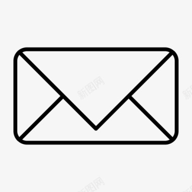 电子邮件简单电子邮件未读图标图标