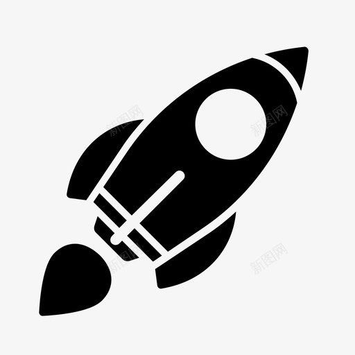 火箭宇宙飞船天文学2图标svg_新图网 https://ixintu.com 天文学2 宇宙飞船 火箭
