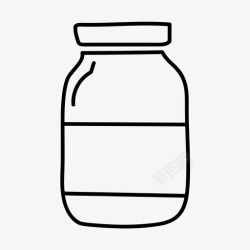 酱汁沙拉沙朗牛排蛋黄酱食物罐子图标高清图片