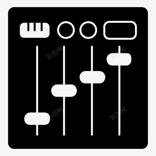 dj控制器设备图标svg_新图网 https://ixintu.com dj 控制器 电子产品 设备 音乐