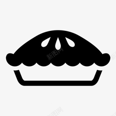 南瓜派蛋糕切片图标图标