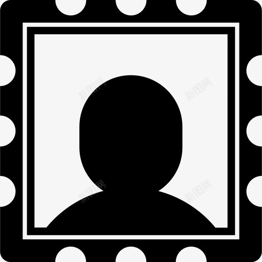 相框肖像个人资料图标svg_新图网 https://ixintu.com 个人资料 每日图标 相框 肖像