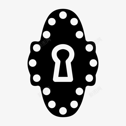 钥匙孔通道钥匙图标svg_新图网 https://ixintu.com 开锁 通道 钥匙 钥匙孔 锁