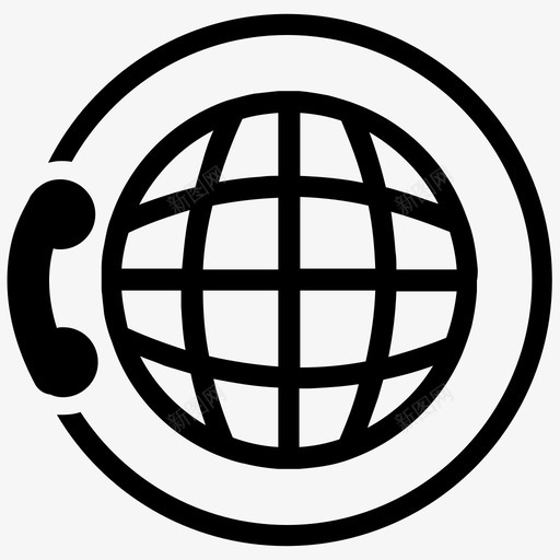 全球通讯电话会议全球商务图标svg_新图网 https://ixintu.com 全球商务 全球通讯 商务收集 电话 电话会议 网络
