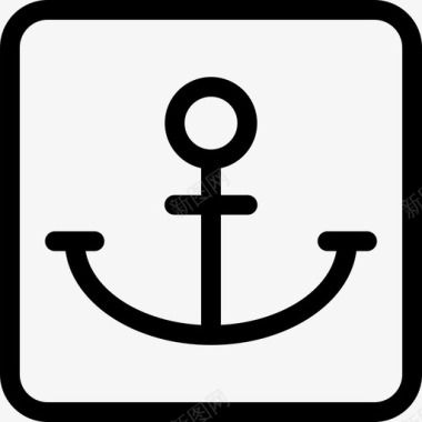 锚海事航海图标图标