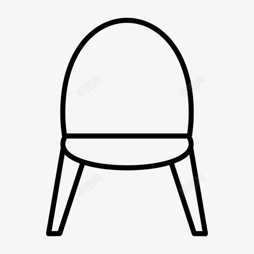 椅子餐椅家具图标svg_新图网 https://ixintu.com 家具 座椅 椅子 餐椅