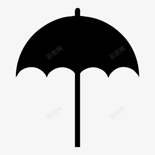 伞沙滩伞雨图标svg_新图网 https://ixintu.com 伞 沙滩伞 雨