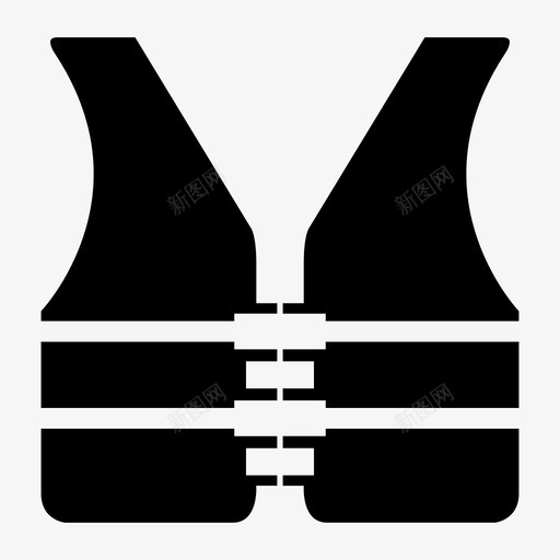 安全背心设备防护图标svg_新图网 https://ixintu.com 安全背心 工作服 工具 服装 设备 防护