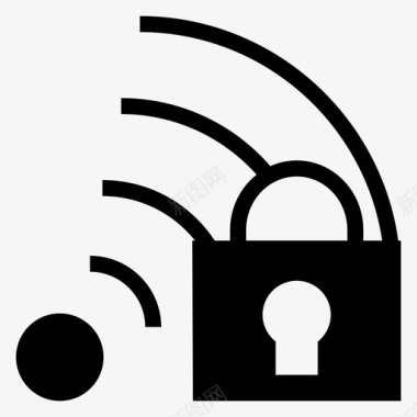 wifi锁定保护图标图标