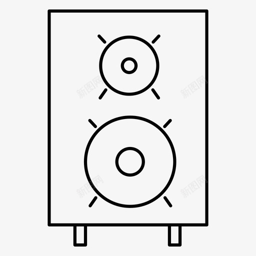 音频设备音乐图标svg_新图网 https://ixintu.com 声音 扬声器 电子设备 设备 音乐 音频