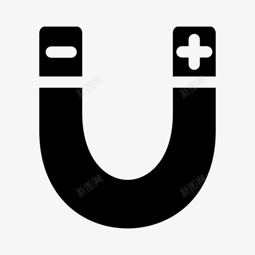 磁铁吸引实验图标svg_新图网 https://ixintu.com 吸引 实验 实验室 物理 磁铁