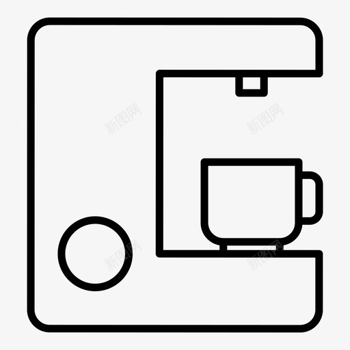 咖啡机浓缩咖啡机茶图标svg_新图网 https://ixintu.com 咖啡机 浓缩咖啡机 茶