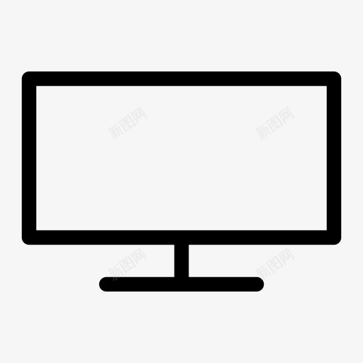 显示器电脑显示器硬件图标svg_新图网 https://ixintu.com 显示器 电脑显示器 硬件