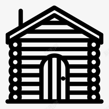 小屋建筑物家图标图标