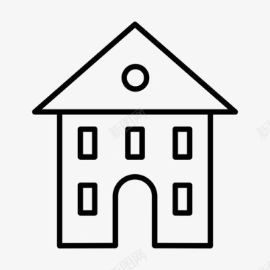 房屋建筑城市砖图标图标