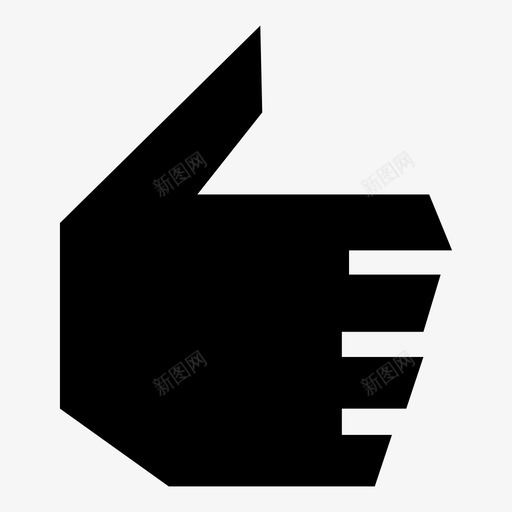 竖起大拇指走很好图标svg_新图网 https://ixintu.com 好 就像 很好 手 竖起大拇指 走