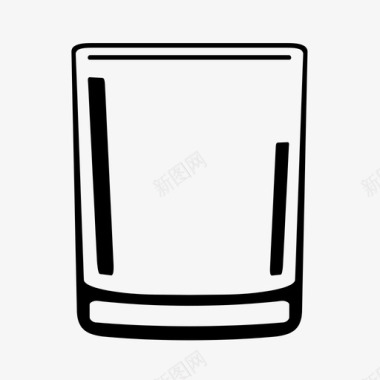 空杯子饮料玻璃杯图标图标