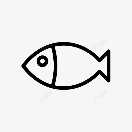 鱼过敏原食物图标svg_新图网 https://ixintu.com 营养 过敏原 食物 鱼
