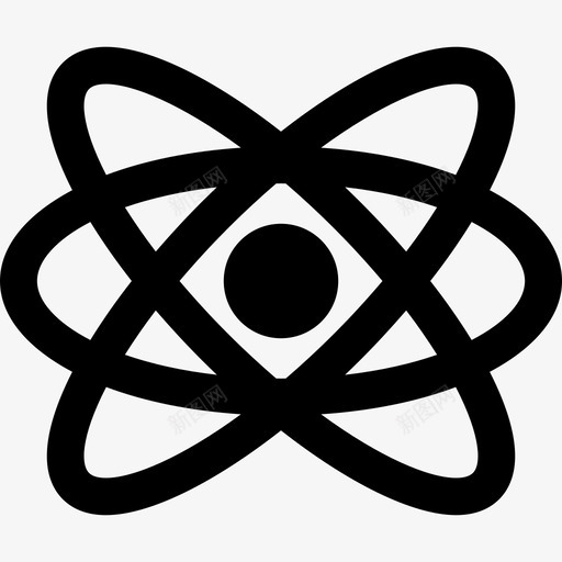 原子图教育生物学图标svg_新图网 https://ixintu.com 原子图 教育 生物学