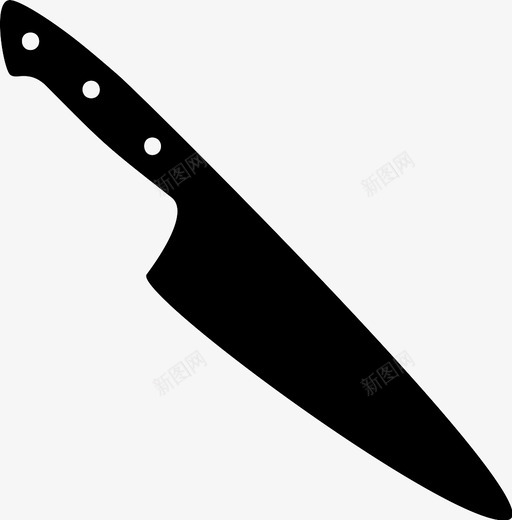 刀子切刀厨房工具图标svg_新图网 https://ixintu.com 刀子 切刀 厨房工具