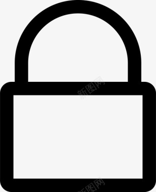 锁储物柜挂锁图标图标