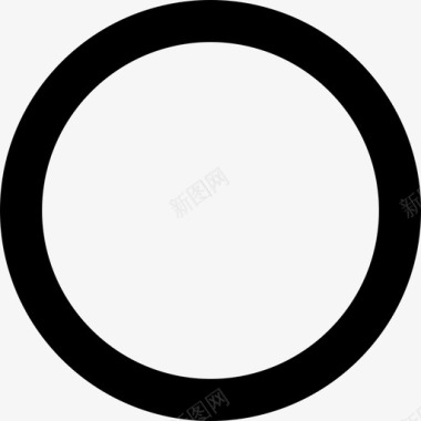 空圆圈形状洗衣说明书图标图标