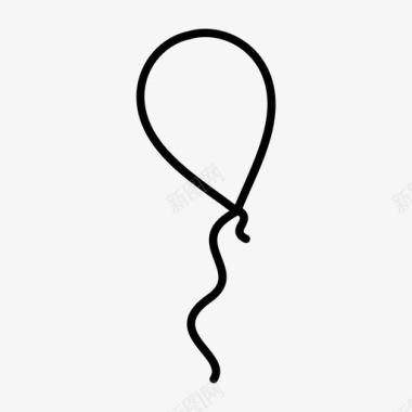 气球庆祝氦气球图标图标