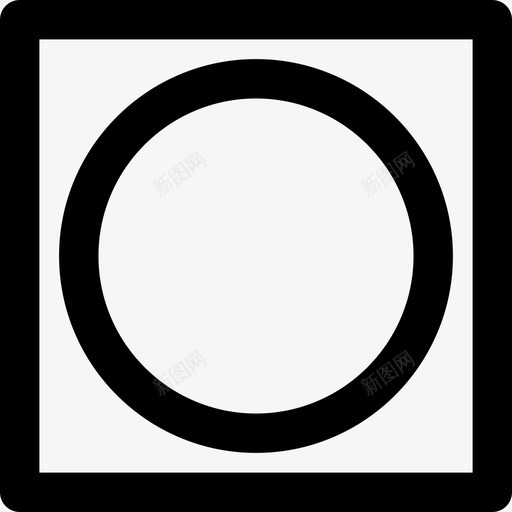 正方形内圆形状洗衣说明书图标svg_新图网 https://ixintu.com 形状 正方形内圆 洗衣说明书