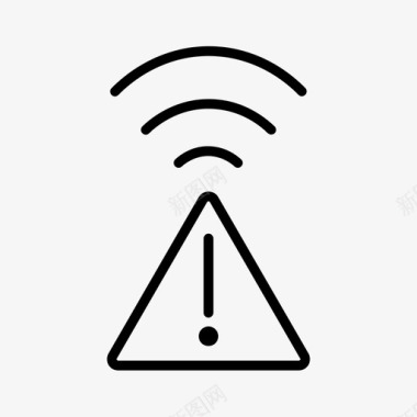 wifi警告家庭网络调制解调器图标图标