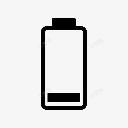 电池电量不足电池即将耗尽图标svg_新图网 https://ixintu.com 电池即将耗尽 电池电量不足