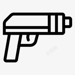 警察健身枪警察左轮手枪图标高清图片