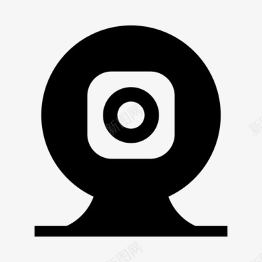 网络摄像头商务通信图标图标