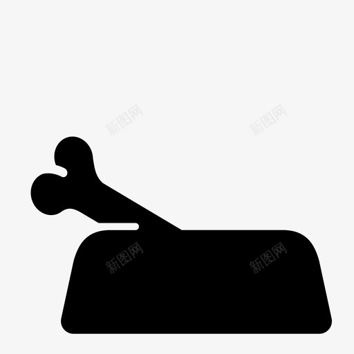 狗粮比利骨头图标svg_新图网 https://ixintu.com 残骸 比利 狗碗 狗粮 狗骨头 骨头