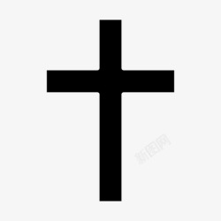 圣十字架十字架基督十字架圣十字架图标高清图片
