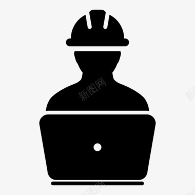工人建筑工人劳工图标图标