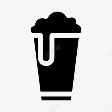 啤酒杯酒饮料图标图标