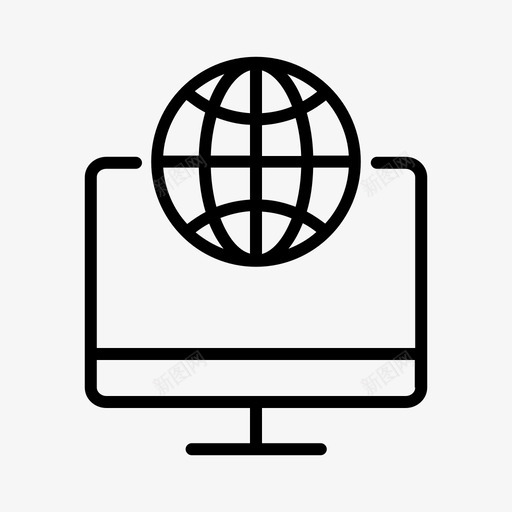 全球网络计算全球通信图标svg_新图网 https://ixintu.com 互联网 全球数据 全球网络 全球联网 全球通信 计算