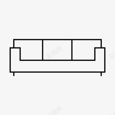 沙发家具座位图标图标