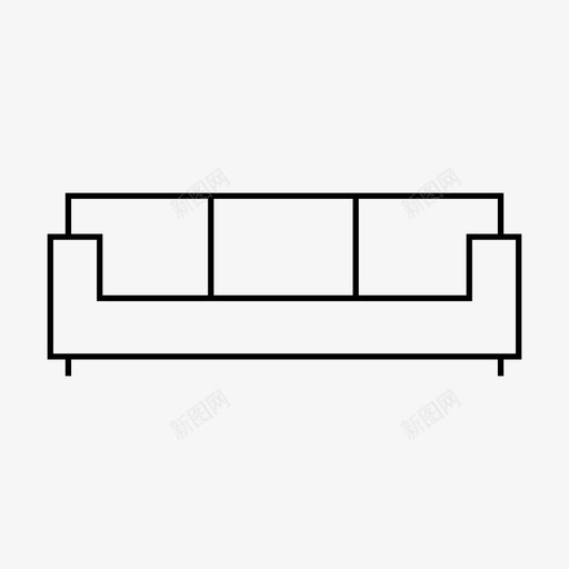 沙发家具座位图标svg_新图网 https://ixintu.com 家具 座位 沙发