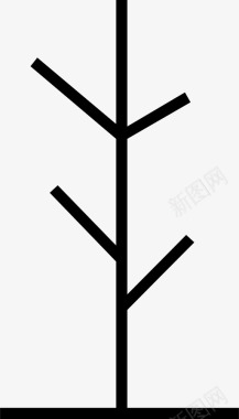 树裸树植物图标图标