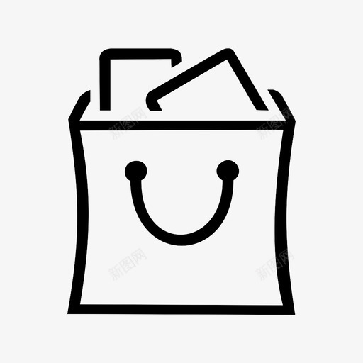 袋子容器纸袋图标svg_新图网 https://ixintu.com 商店 容器 纸袋 袋子 购物 购物袋