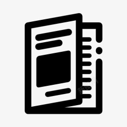 知识小报杂志传单小报图标高清图片