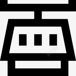 平台秤体重秤厨房秤测量图标高清图片