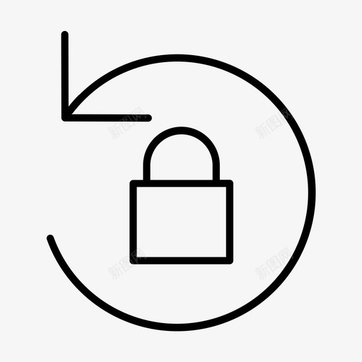 密码恢复安全图标svg_新图网 https://ixintu.com 安全 密码恢复