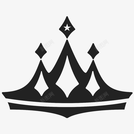 皇冠皇室形状图标svg_新图网 https://ixintu.com 形状 皇冠 皇室 象征